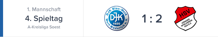 Heimspiel gegen Höinger SV ging 1-2 verloren
