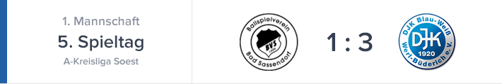 Auswärtsspiel in Sassendorf mit 3-1 gewonnen