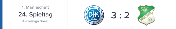 Büderich gewinnt gegen SV Welver 3-2