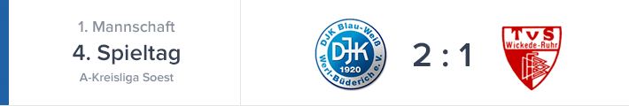 Knapper 2-1 Heimspielerfolg gegen Wickede