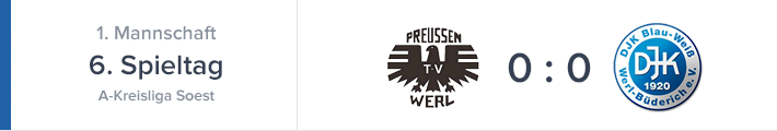 Punkt in Werl zu wenig – Büderich spielt 0-0