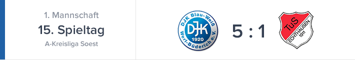 Büderich mit Galavorstellung gegen Echthausen